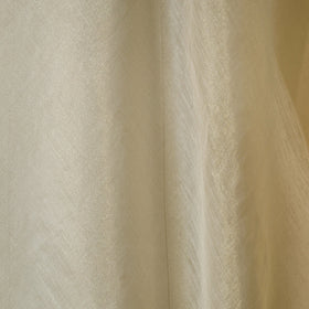 Beige - handloom silk cotton tissue zari chanderi fabric 05