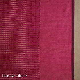Beige - handloom tussar silk zari border bhagalpuri saree