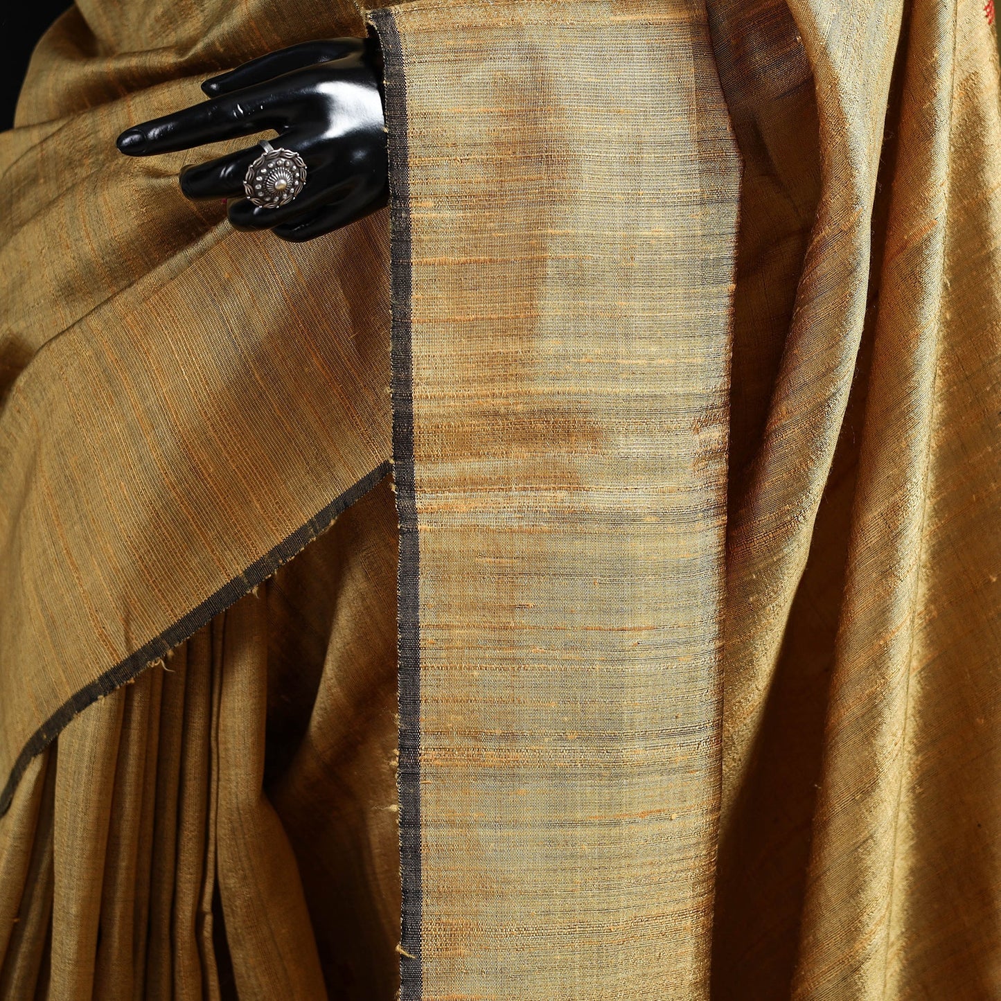 Handloom tussar silk zari border bhagalpuri saree 06