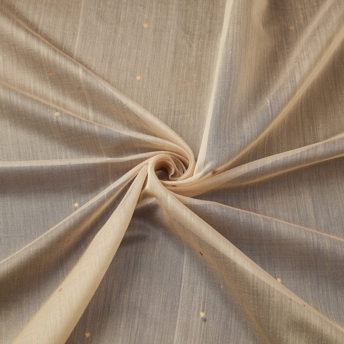 Handloom zari buti chanderi silk fabric 06 - handcrafted