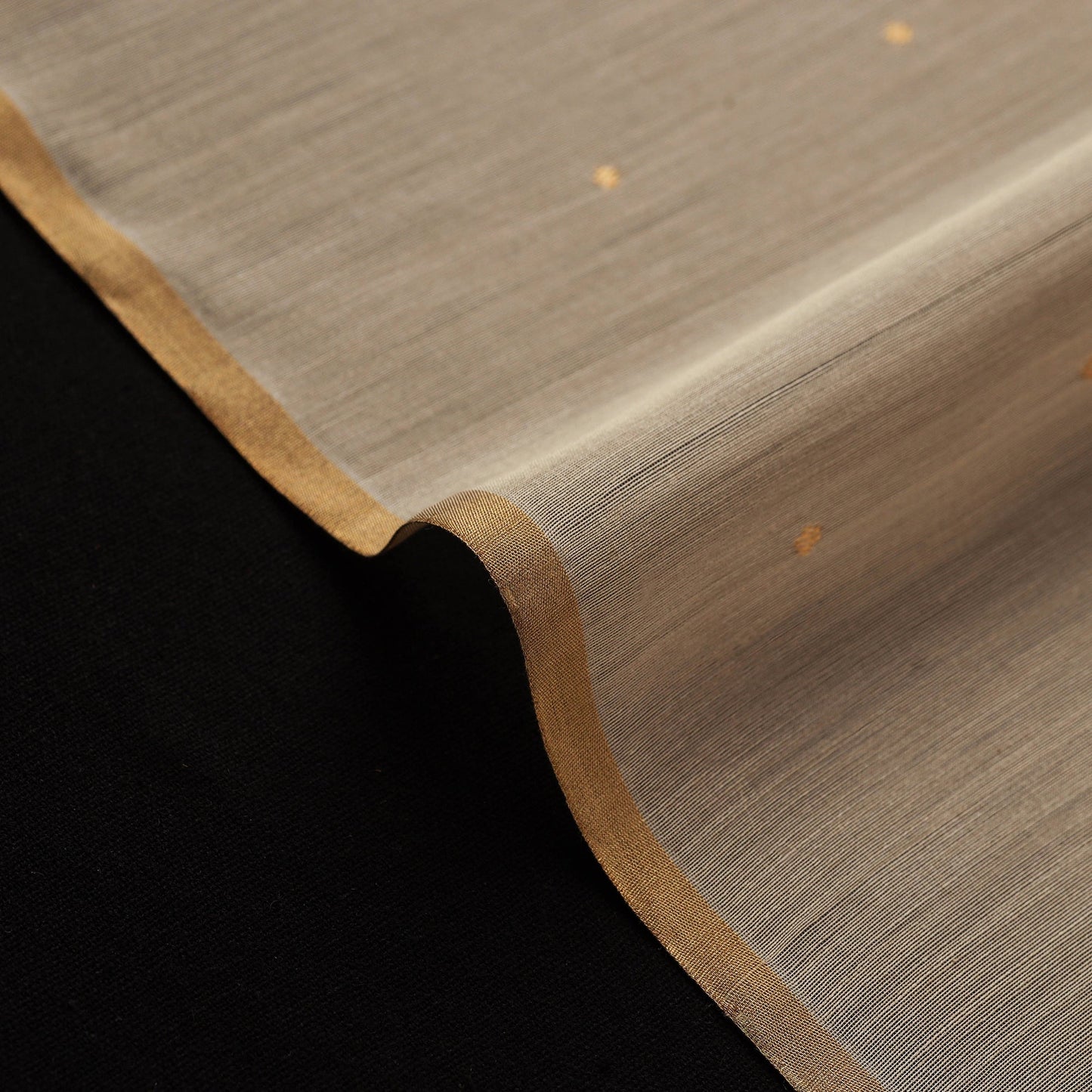 Handloom zari buti chanderi silk fabric 06 - handcrafted