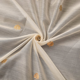 Handloom zari buti chanderi silk fabric 35 - handcrafted
