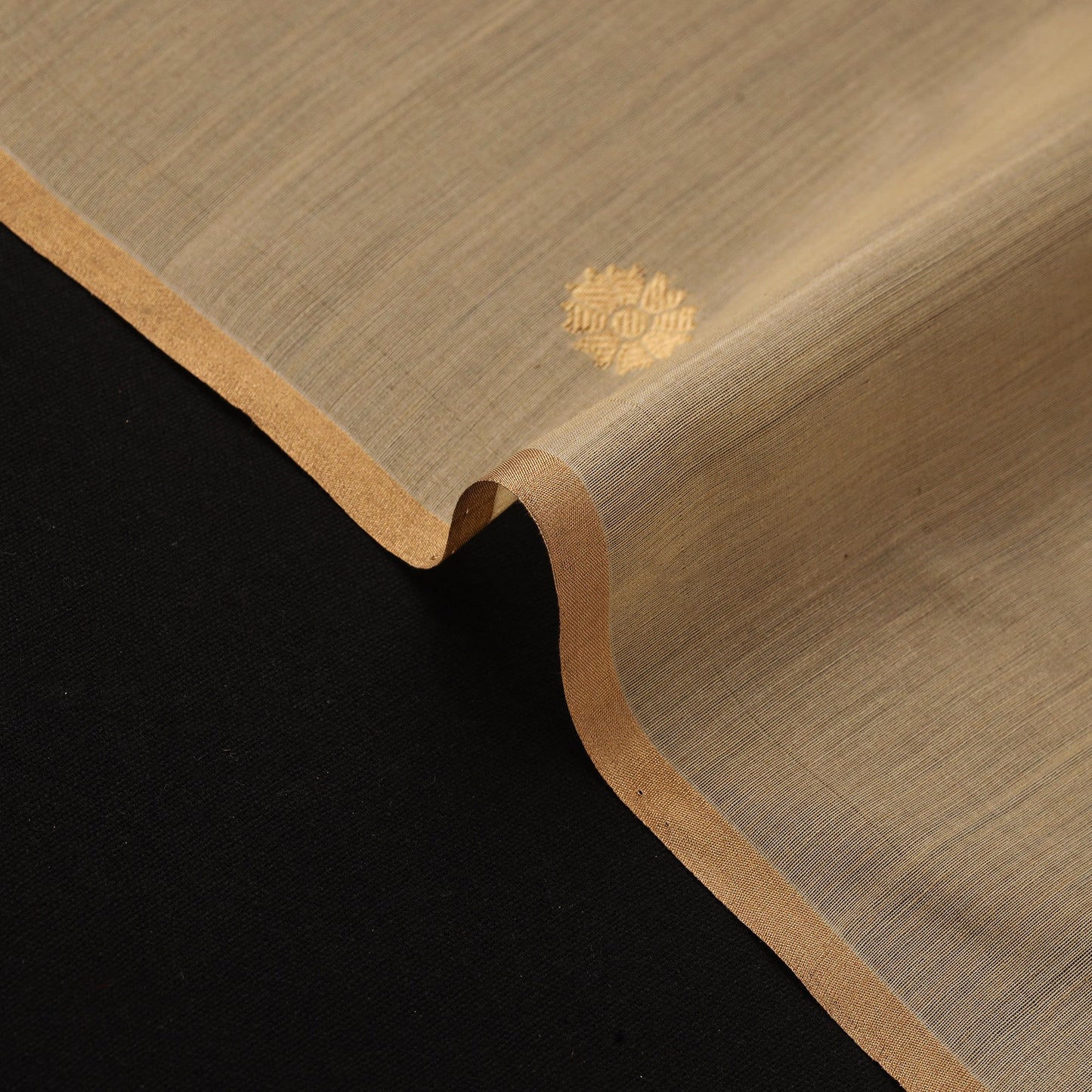 Handloom zari buti chanderi silk fabric 38 - handcrafted