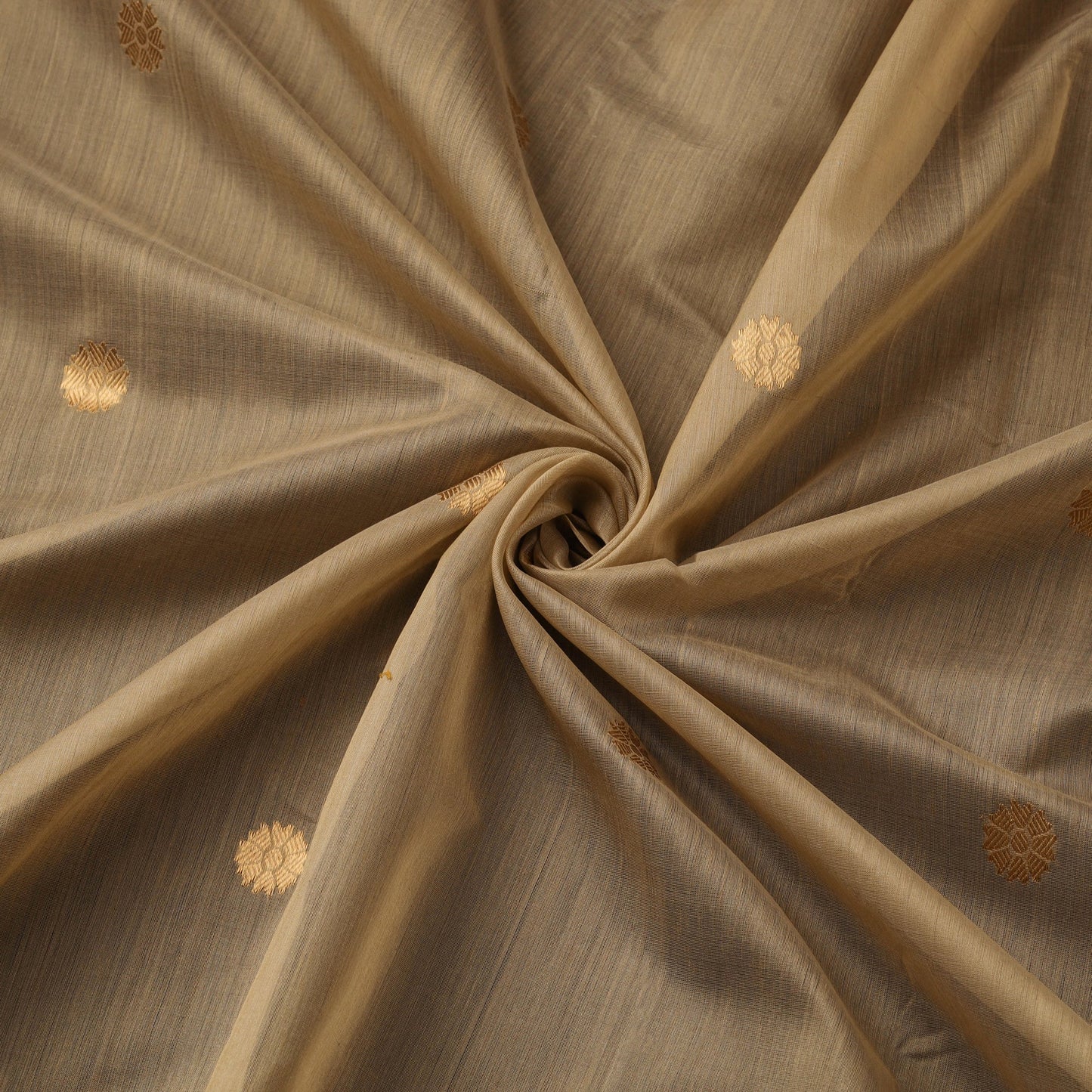 Handloom zari buti chanderi silk fabric 38 - handcrafted