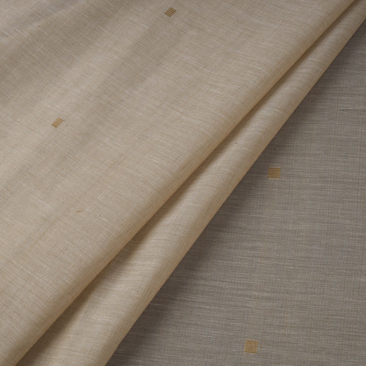 Handloom zari buti mercerised cotton chanderi fabric 06