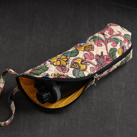 Beige Handmade Cotton 1L Water Bottle Cover