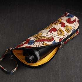 Beige Handmade Cotton 1L Water Bottle Cover 