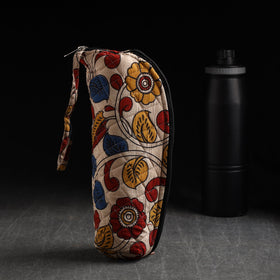 Beige Handmade Cotton 1L Water Bottle Cover 