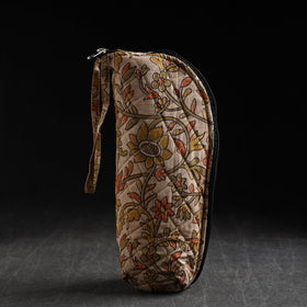 Beige Handmade Cotton 1L Water Bottle Cover