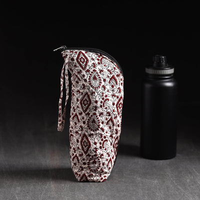  Beige Handmade Cotton 1L Water Bottle Cover