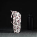 Beige Handmade Cotton 1L Water Bottle Cover