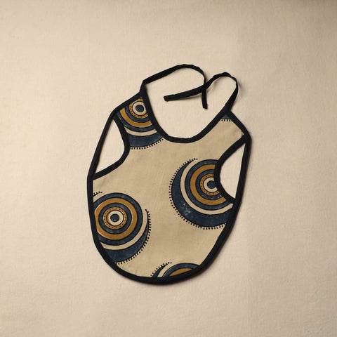 Beige Handmade Cotton Baby Bib