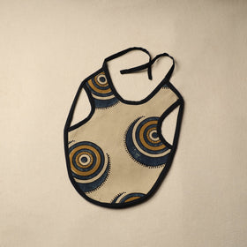 Beige Handmade Cotton Baby Bib