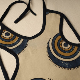 Beige Handmade Cotton Baby Bib