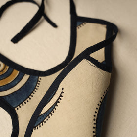 Beige Handmade Cotton Baby Bib