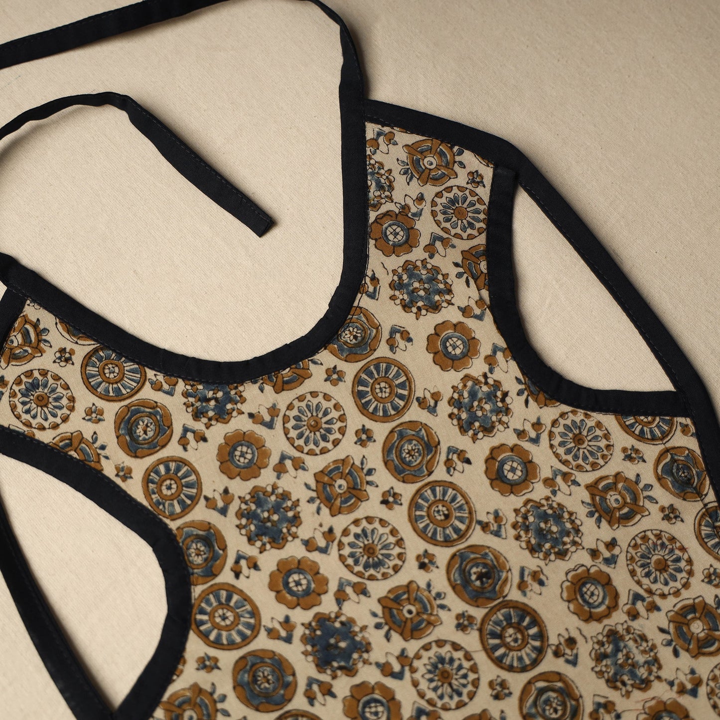 Beige  Handmade Cotton Baby Bib