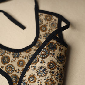 Beige  Handmade Cotton Baby Bib