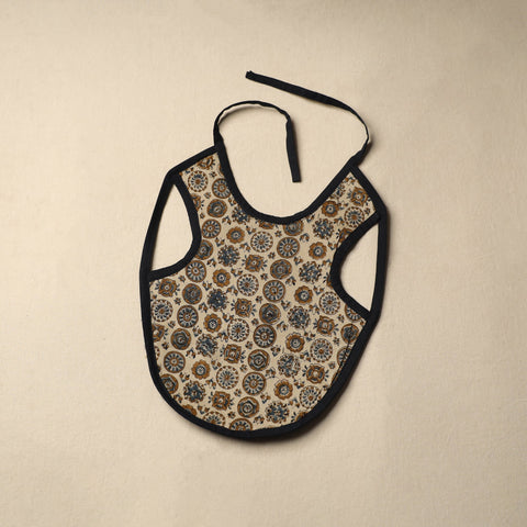 Beige  Handmade Cotton Baby Bib