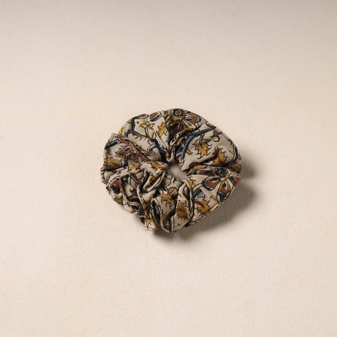 Beige Handmade Cotton Elastic Rubber Band/Scrunchie