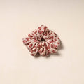 Beige Handmade Cotton Elastic Rubber Band/Scrunchie