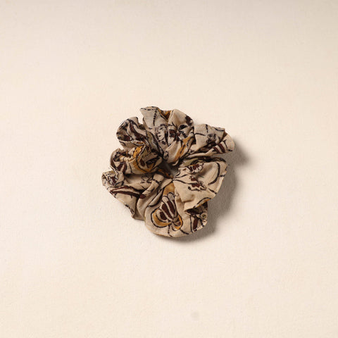 Beige Handmade Cotton Elastic Rubber Band/Scrunchie