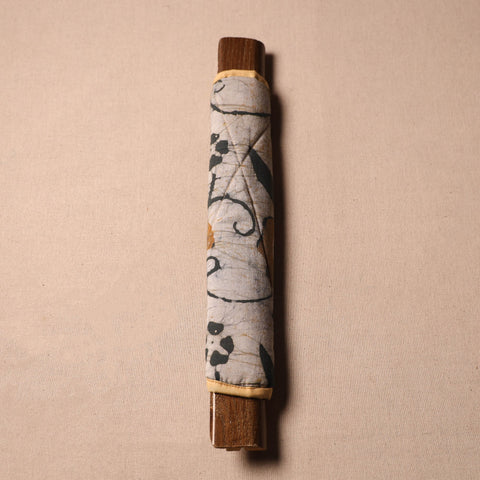 Buy Handmade Cotton Beige Fridge Handle Cover 148