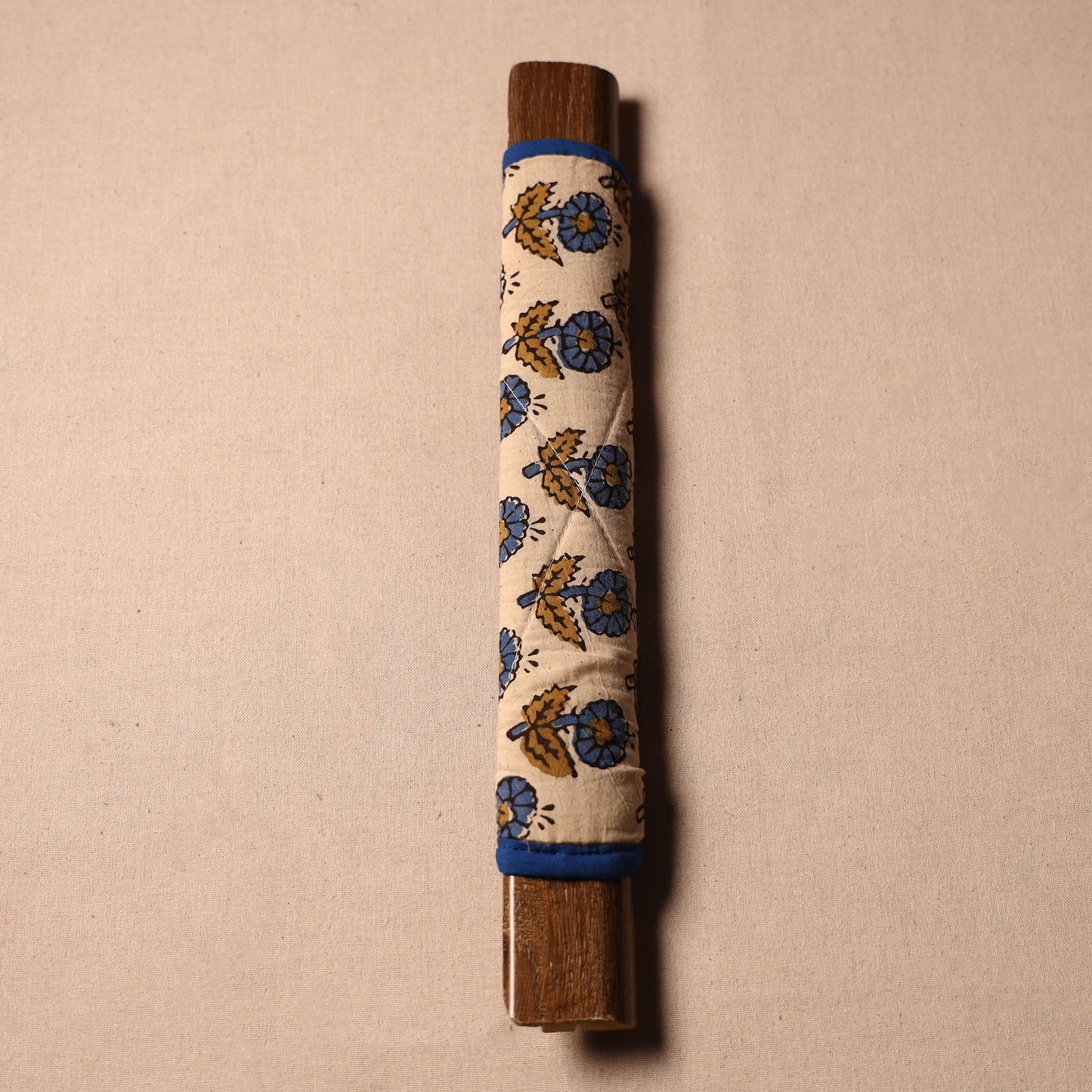 Buy Handmade Cotton Beige Fridge Handle Cover 155