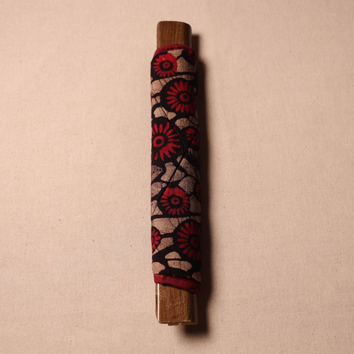 Buy Handmade Cotton Beige Fridge Handle Cover 215