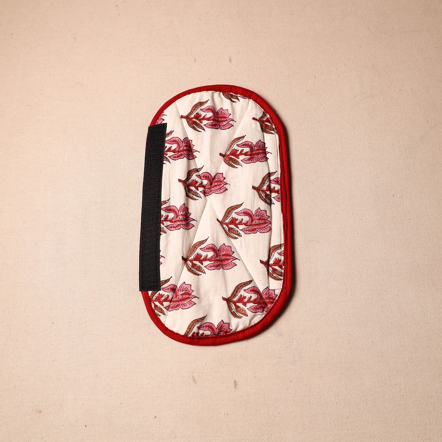 Buy Handmade Cotton Beige Fridge Handle Cover