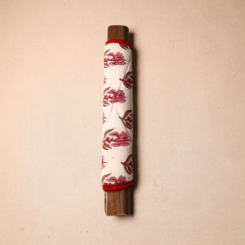 Buy Handmade Cotton Beige Fridge Handle Cover