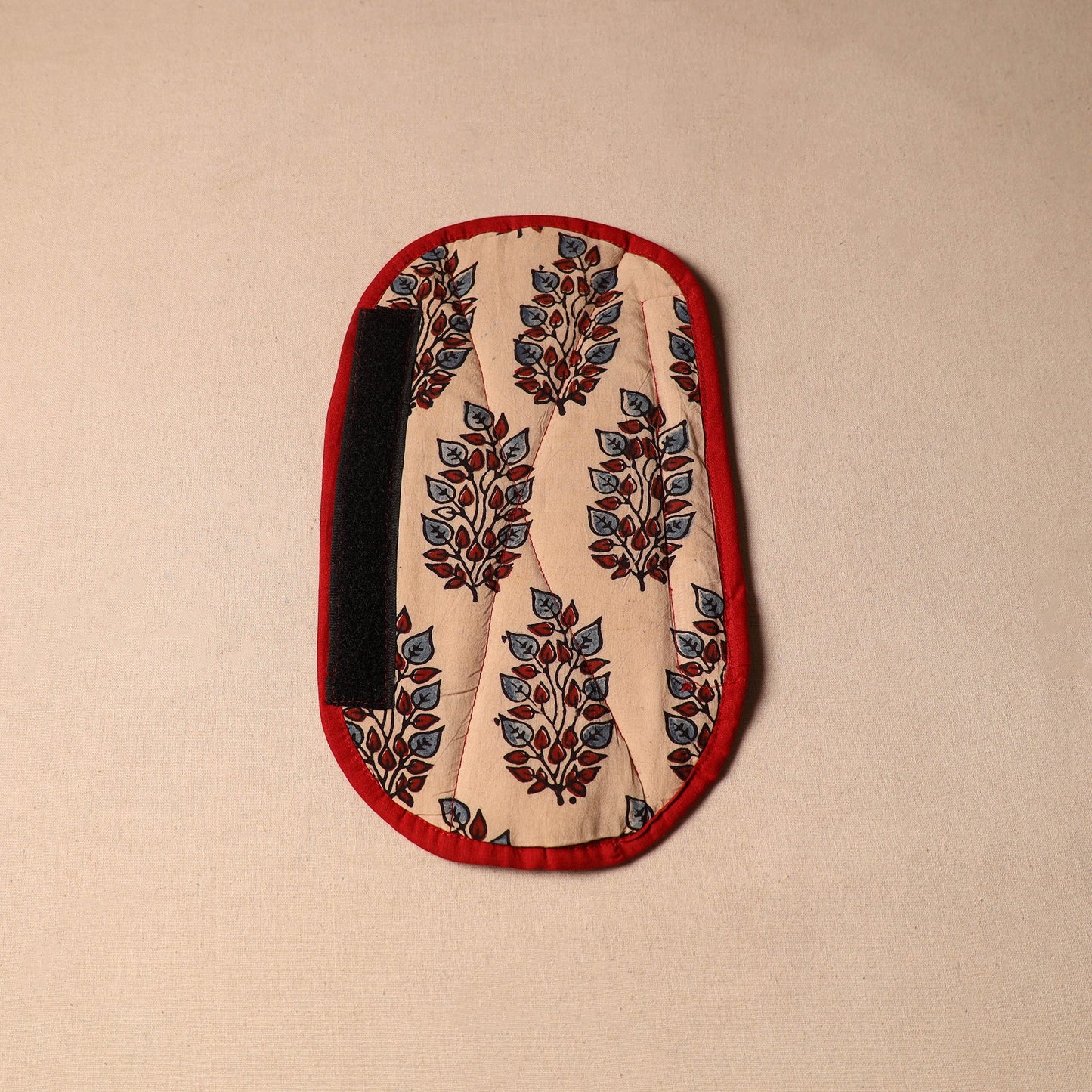 Beige - handmade cotton fridge handle cover 52 - handcrafted