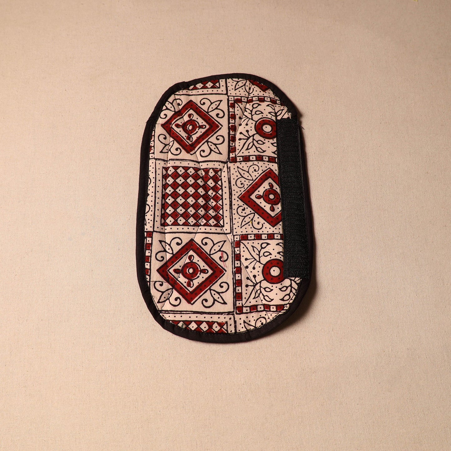 Beige - handmade cotton fridge handle cover 54 - handcrafted