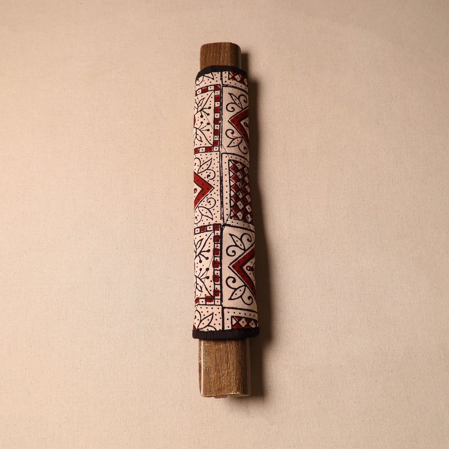 Beige - handmade cotton fridge handle cover 54 - handcrafted