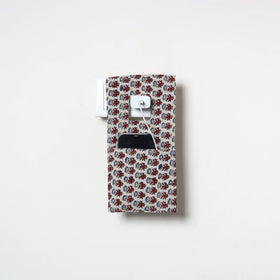 Beige Handmade Cotton Mobile Charging Holder