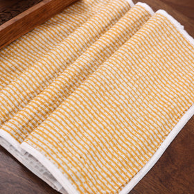 Beige Handmade Cotton Table Runner
