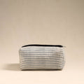  Beige Handmade Cotton Toiletry Bag 