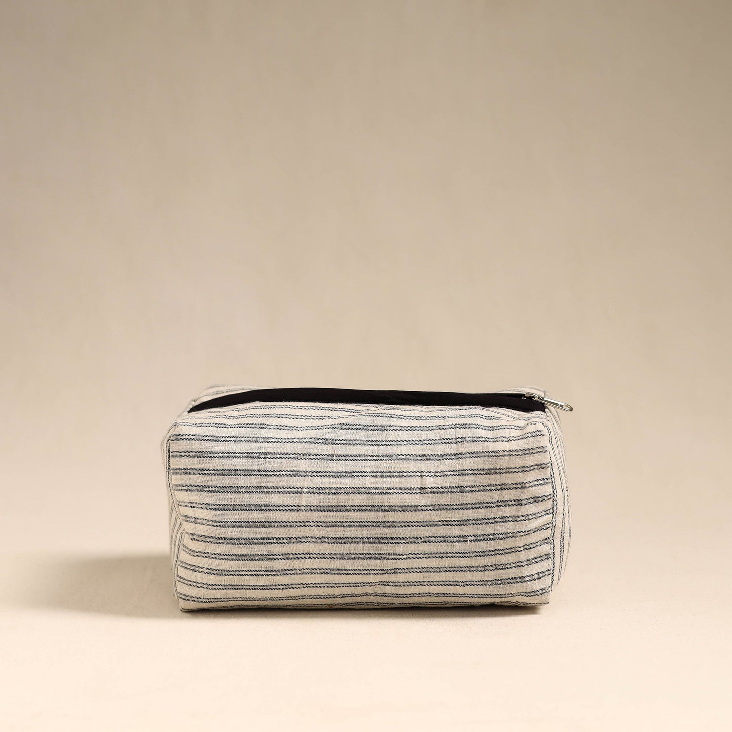 Beige Handmade Cotton Toiletry Bag 