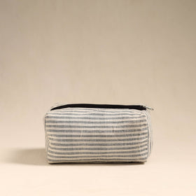  Beige Handmade Cotton Toiletry Bag 
