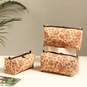  Handmade Cotton Toiletry Bags (Set of 3) 09 