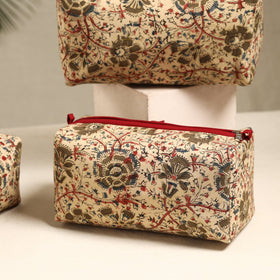  Handmade Cotton Toiletry Bags (Set of 3) 100 