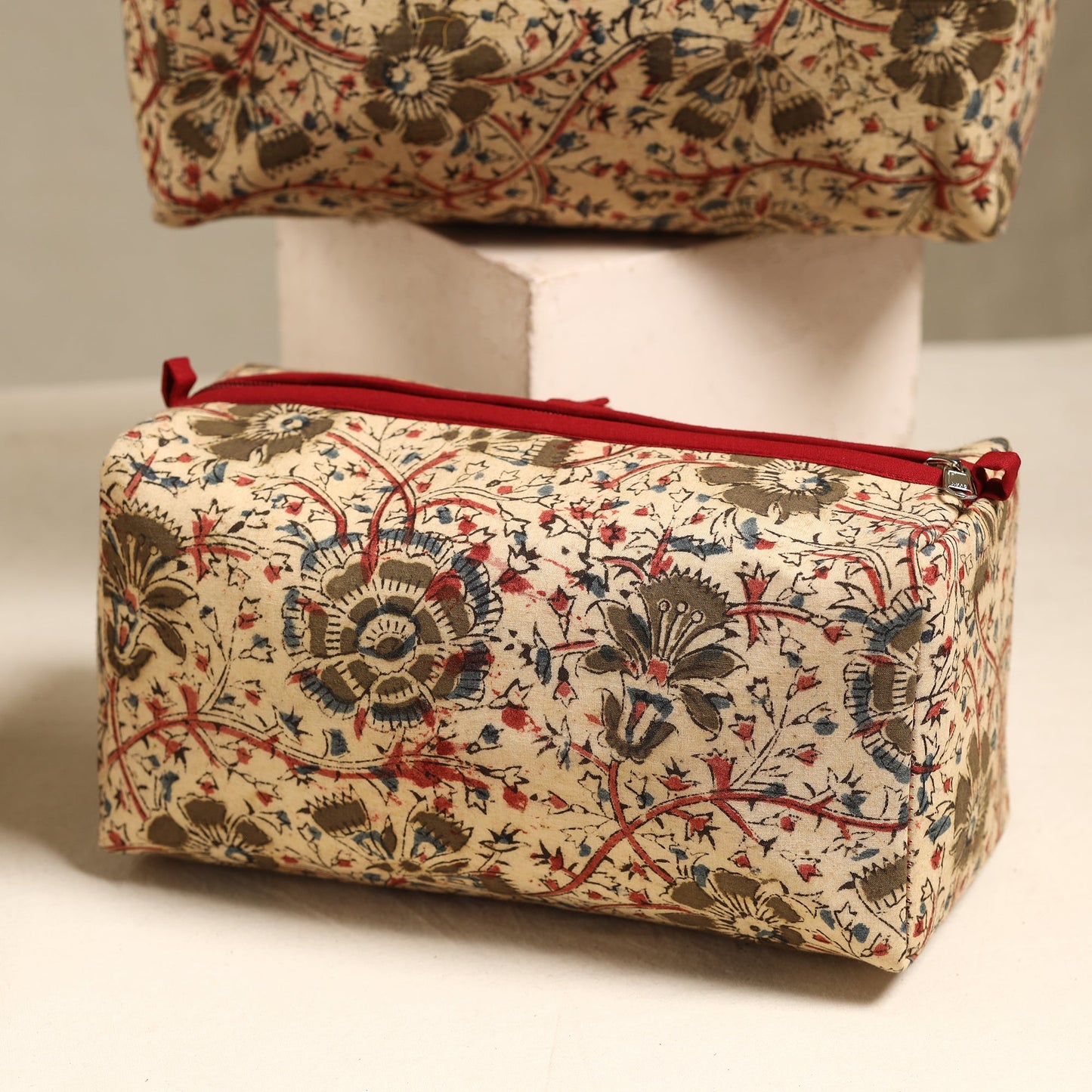  Handmade Cotton Toiletry Bags (Set of 3) 100 