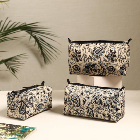  Handmade Cotton Toiletry Bags (Set of 3) 102 