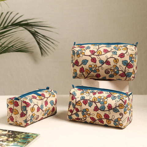  Handmade Cotton Toiletry Bags (Set of 3) 118 
