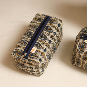 Beige - handmade cotton toiletry bags (set of 3) 27