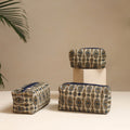 Beige - handmade cotton toiletry bags (set of 3) 27