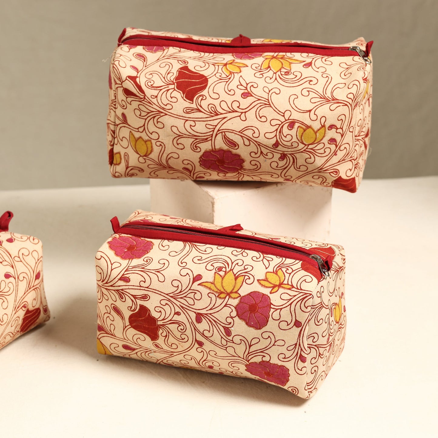  Handmade Cotton Toiletry Bags (Set of 3) 37 