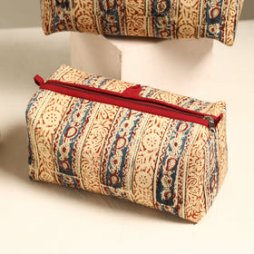  Beige Handmade Cotton Toiletry Bags (Set of 3) 44 