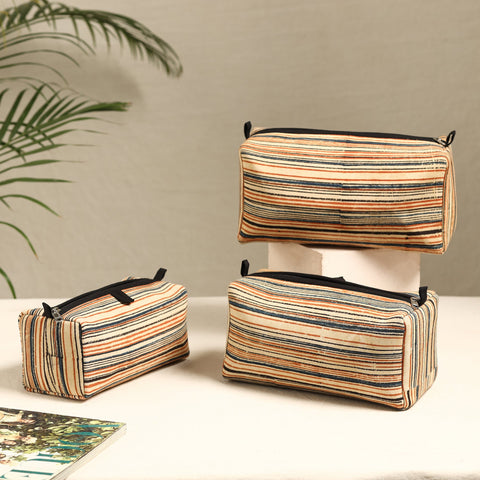  Handmade Cotton Toiletry Bags (Set of 3) 45 