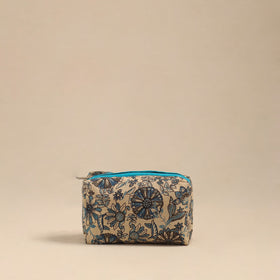  Beige Handmade Cotton Toiletry Pouch 