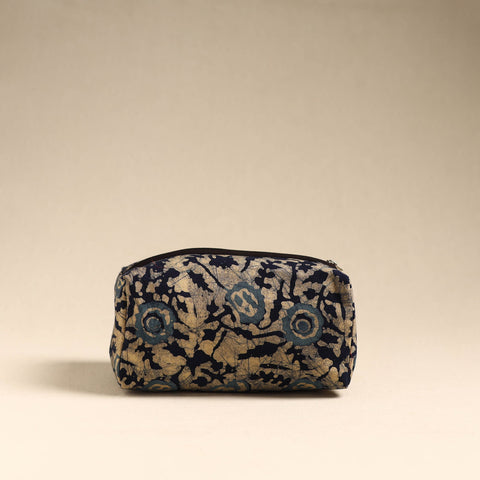  Beige Handmade Cotton Toiletry Pouch 